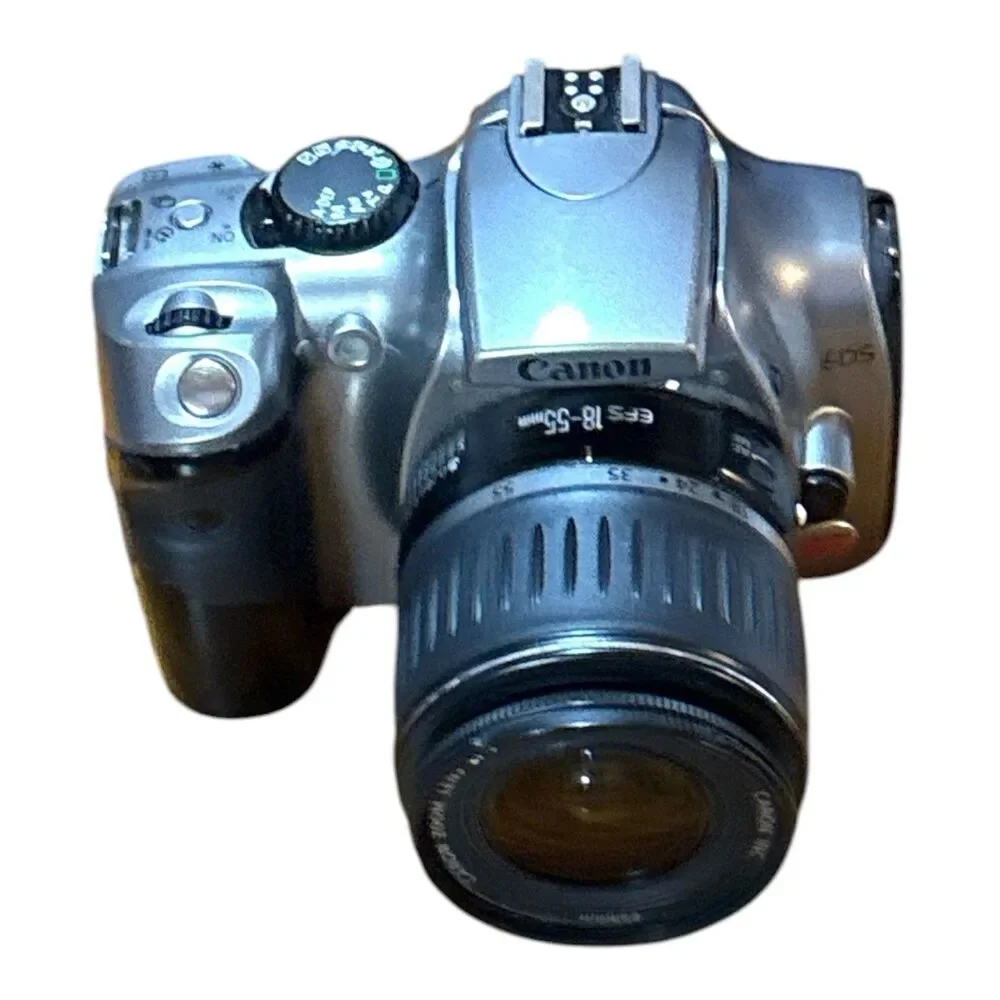 Canon EOS Digital Rebel 300D DSLR Camera Bundle 2 Batteries/ Charger Strap Cable